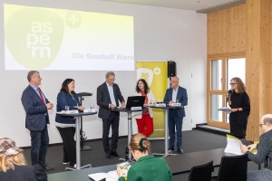 Pressekonferenz „Die nächste Etappe in aspern Seestadt: Wohnraum für die Zukunft“